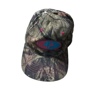 Mossy Oak Camouflage Pink Trim Baseball Cap Outdoor Hunting Fishing
